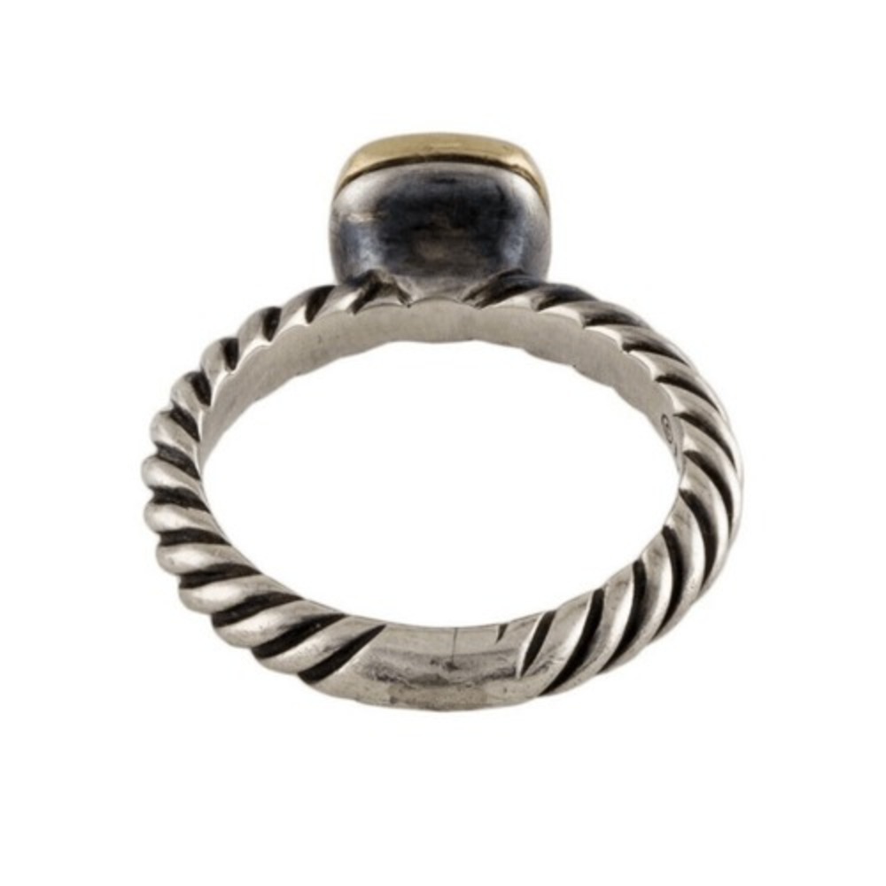EUC Authentic David Yurman Nobelesse Citrine 18kt Gold & 925 SilveRing Size 4.75 - Picture 7 of 12